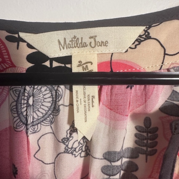 Matilda Jane Red and Black Floral Blouse - Picture 4 of 5